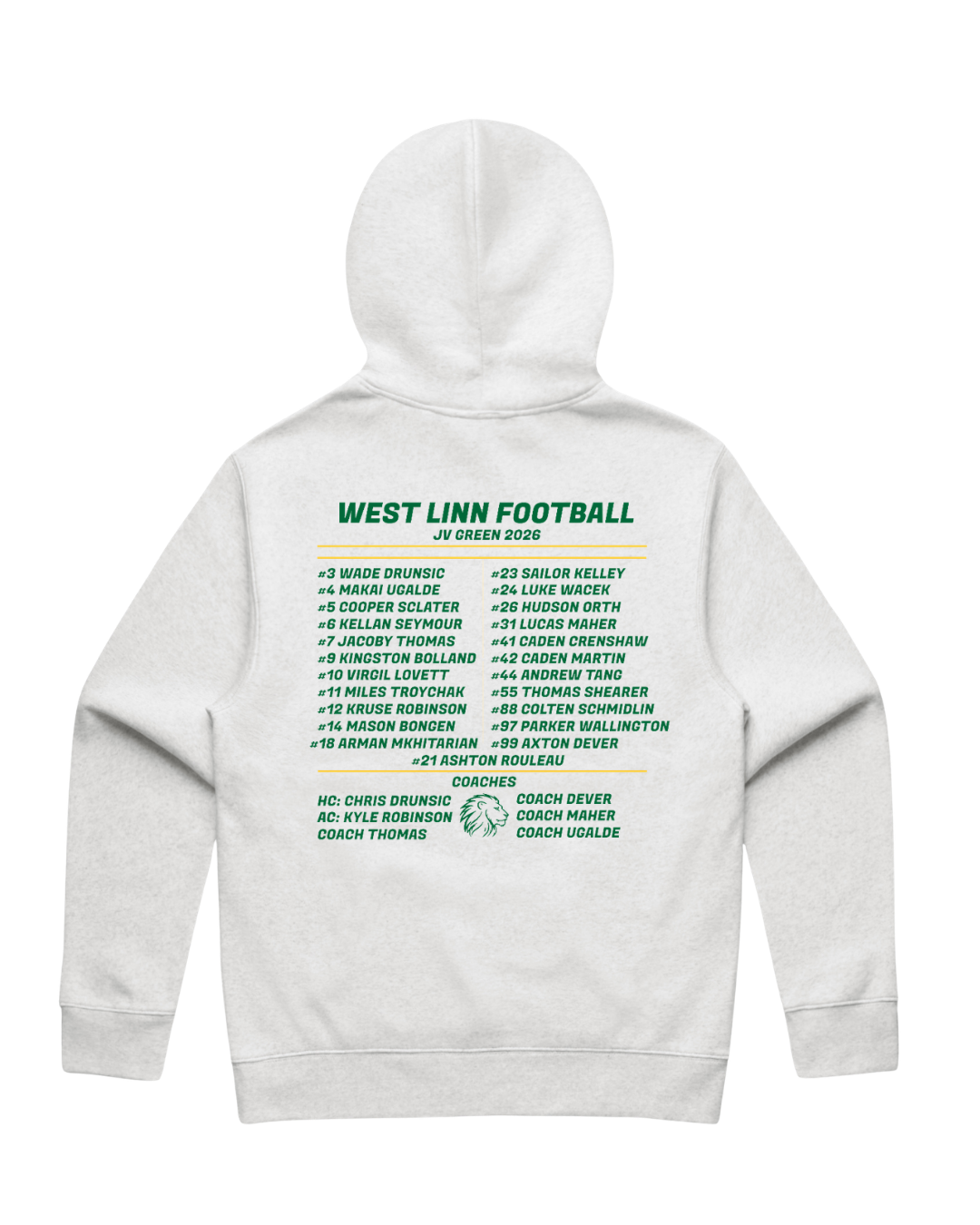 LIONS JV GREEN HOODIE