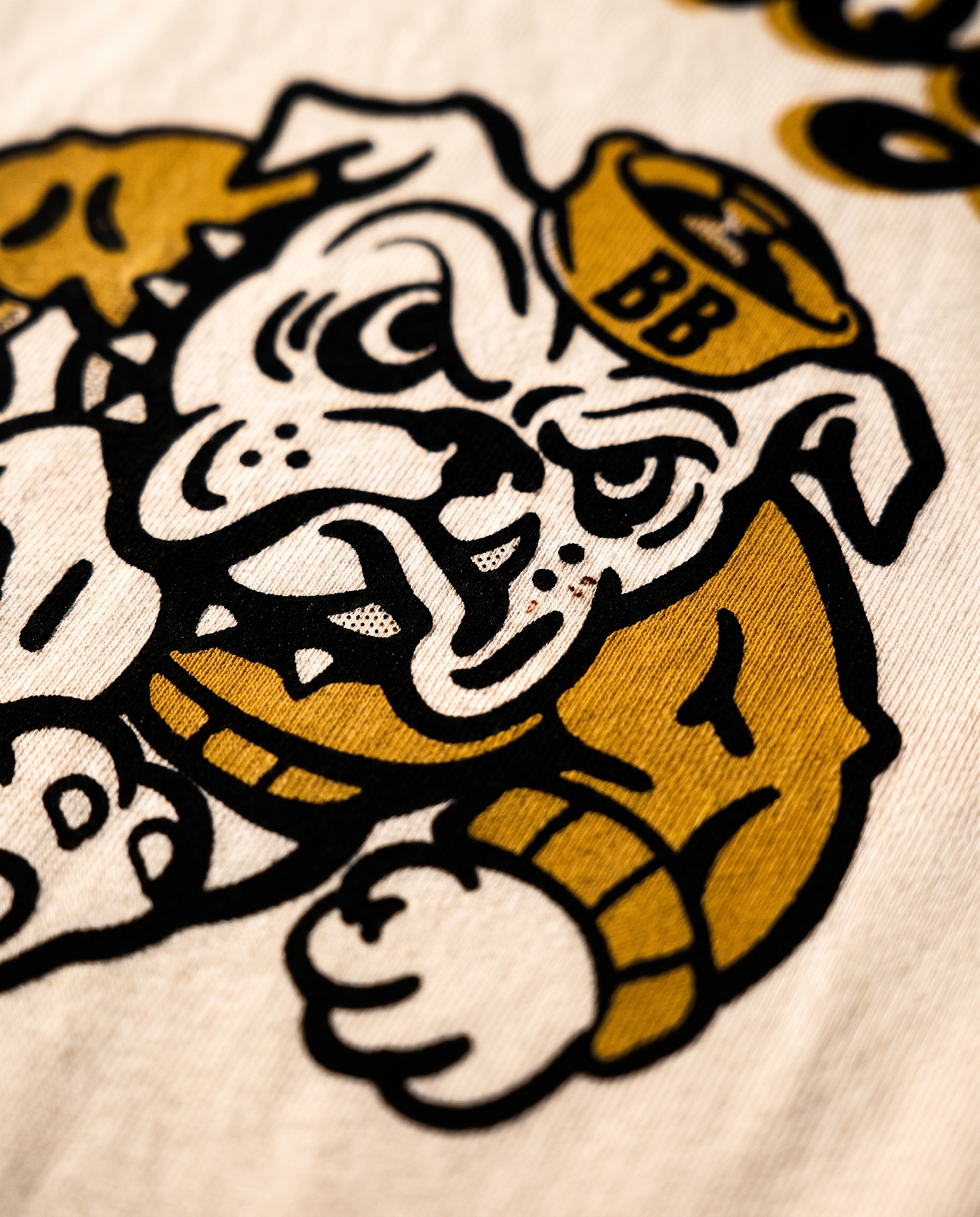 Jammer real artwork and print craft close-up